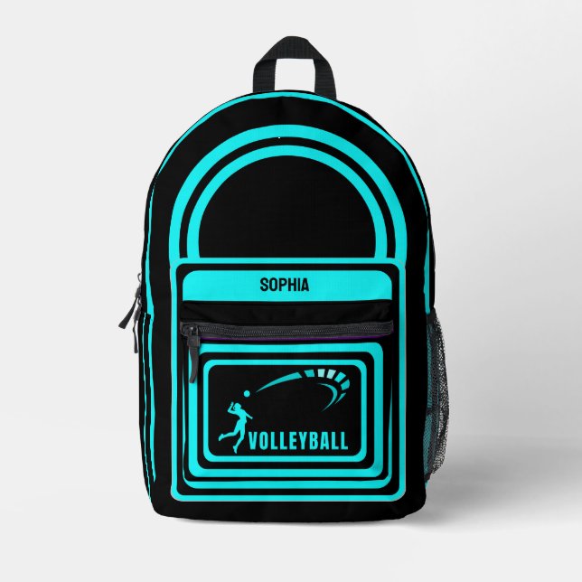 Volleyball, Volleyball player girl, Birthday gift Printed Backpack (Front)
