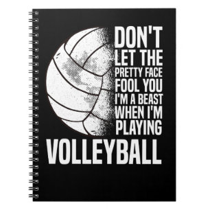 Volleyball Volleyball Player Girl Training Sports Notebook