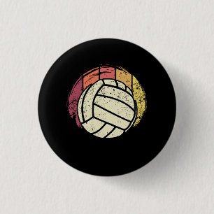 Volleyball Volleyball-Player Retro Button