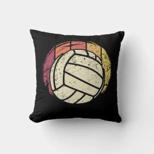 Volleyball Volleyball-Player Retro Throw Pillow
