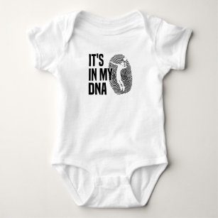 Volleyball Volleyball Player Woman Survive DNA Baby Bodysuit