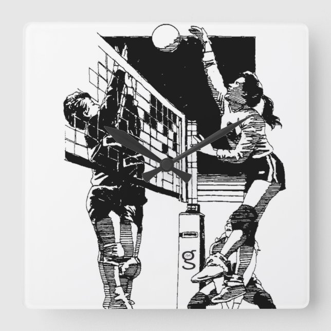 Volleyball Wall Clock (Front)