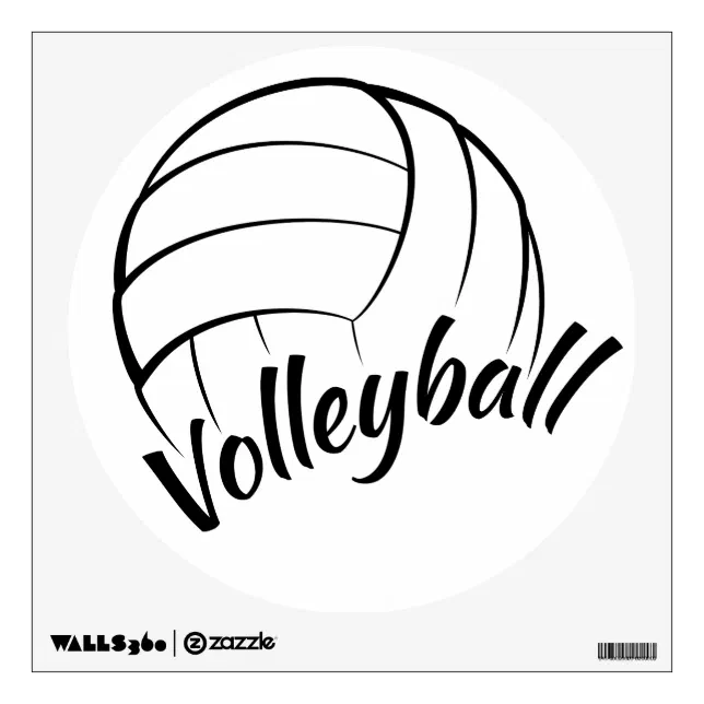 Volleyball Splatter Painting Sticker