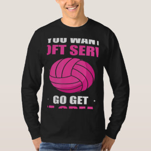 Volleyball Want A Soft Serve Ice Cream Men Women K T-Shirt