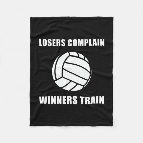 Volleyball Winners Train Fleece Blanket
