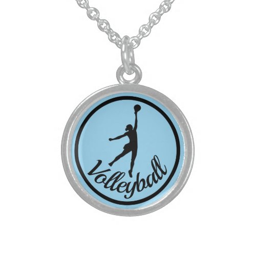 Volleyball Woman Gift Charm Pendant Necklace