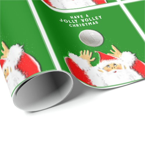 Volleyball Xmas Gift Wrapping Paper