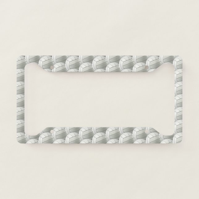 Volleyballs Design License Plate Frame (Front)