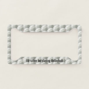 Volleyballs Design License Plate Frame