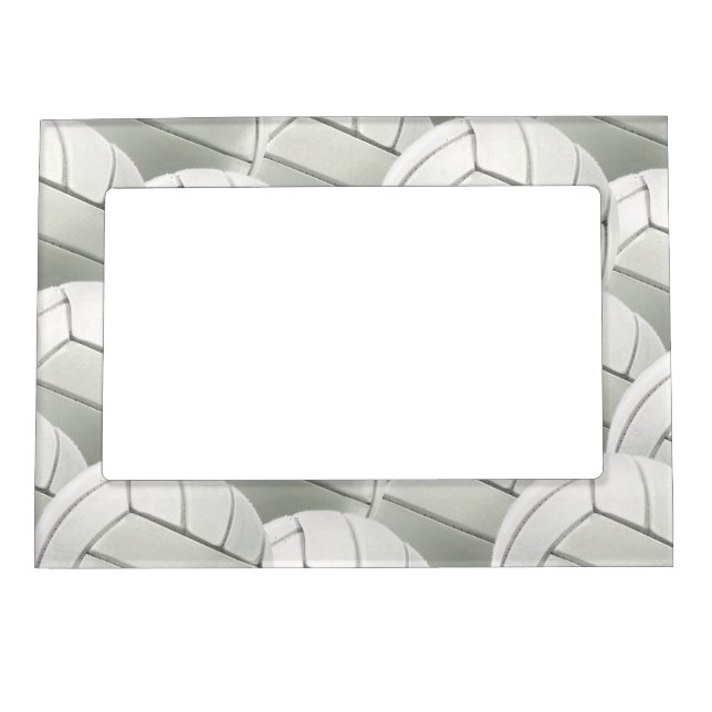 Volleyballs Design Magnetic Photo Frame (Front)