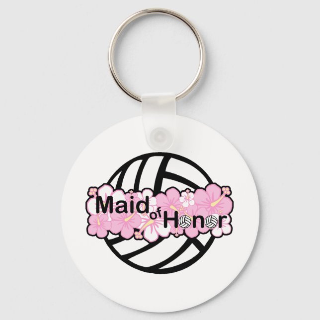 VolleyBride Maid of Honor Keychain (Front)