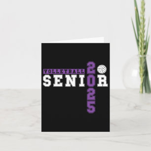 Volleybyll Senior Night Volleybyll Senior 2025 Gra Card