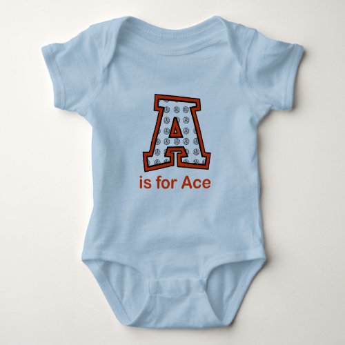 VolleyChick A is for Ace Baby Bodysuit