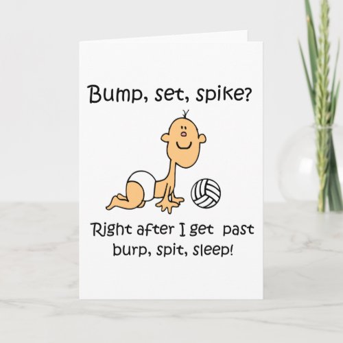 VolleyChick Bump Set Spike Holiday Card