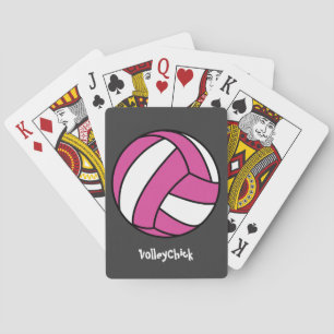 VolleyChick (customizable) Poker Cards