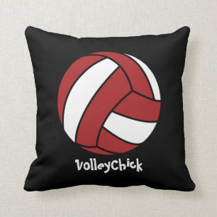 VolleyChick (customizable) Throw Pillow