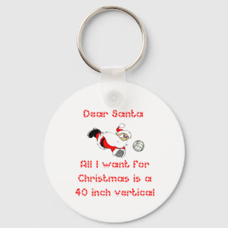 VolleyChick Dear Santa 1 side Keychain