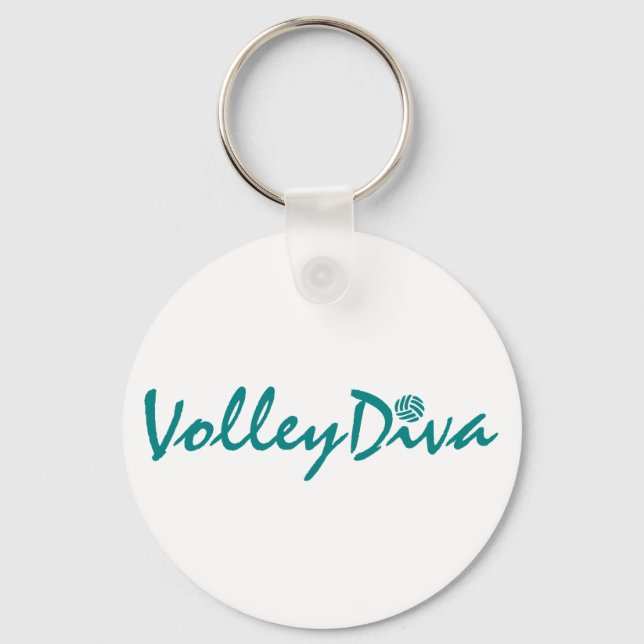 VolleyChick Diva Keychain (Front)