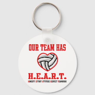 VolleyChick Heart Keychain