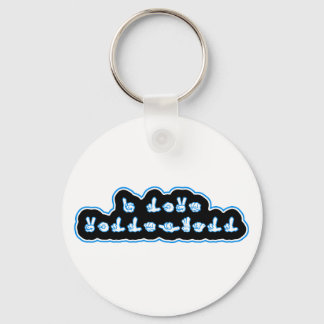 VolleyChick I Love Volleyball ASL Keychain