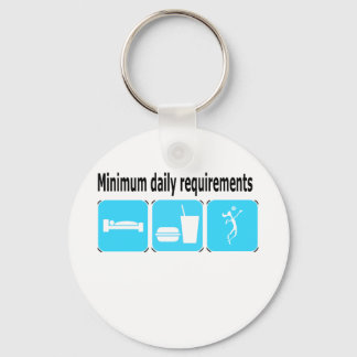 VolleyChick Minimum Daily Requirements Keychain