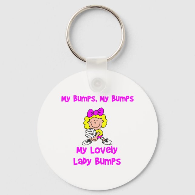 VolleyChick My Bumps Keychain (Front)