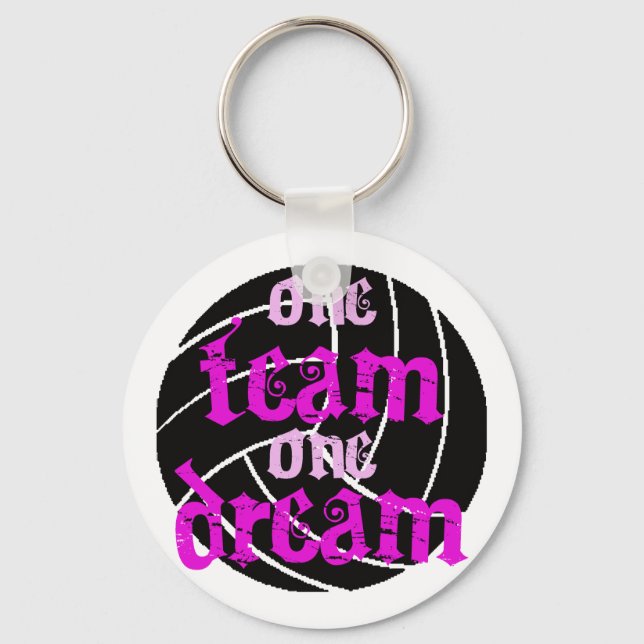 VolleyChick One Keychain (Front)