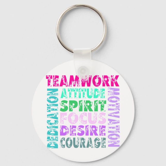 VolleyChick Teamwork Keychain (Front)
