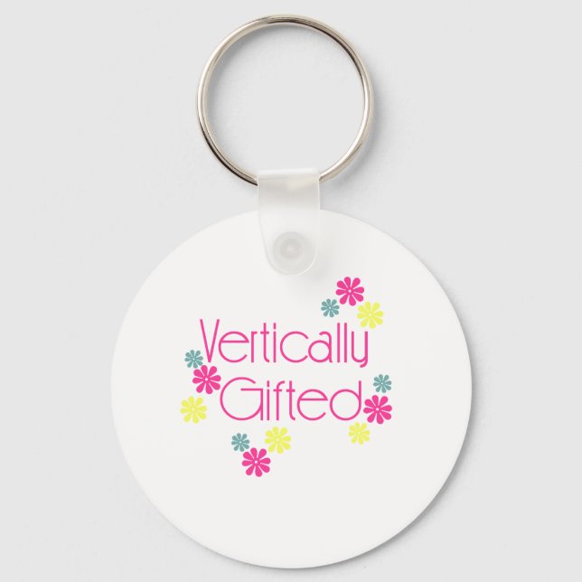 VolleyChick Vertically Gifted Keychain (Front)