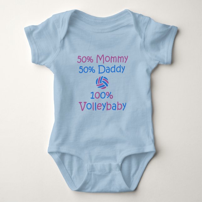 VolleyChick VolleyBaby 100% Baby Bodysuit (Front)