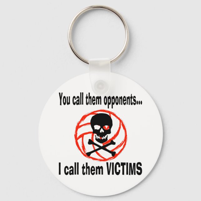 VolleyChick VolleyVictim Keychain (Front)