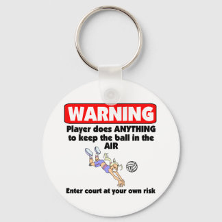 VolleyChick Warning Keychain