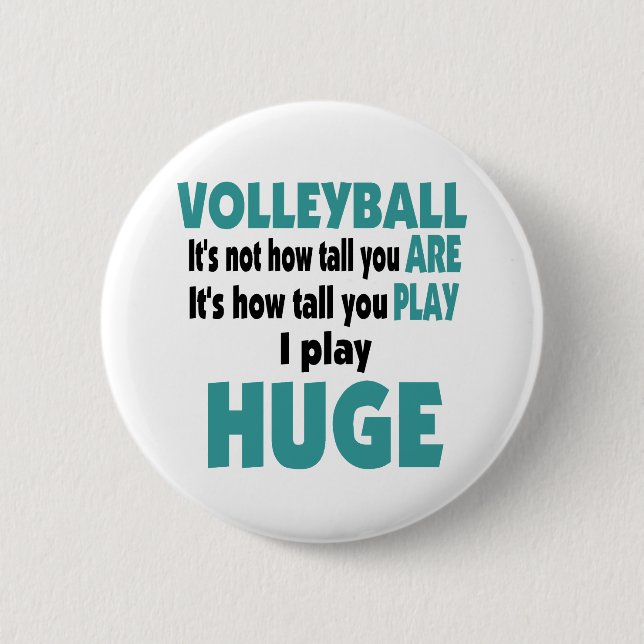 VolleyChick's Huge Pinback Button (Front)