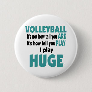VolleyChick's Huge Pinback Button