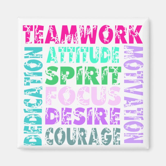 VolleyChick's Teamwork Magnet (Front)