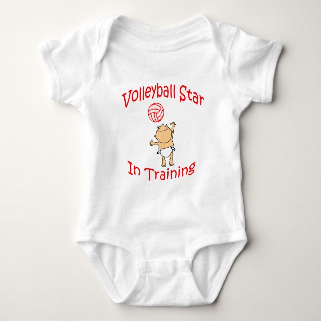 VolleyChick's VolleyBaby Baby Bodysuit (Front)