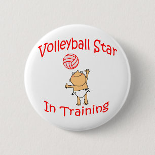 VolleyChick's VolleyBaby Pinback Button