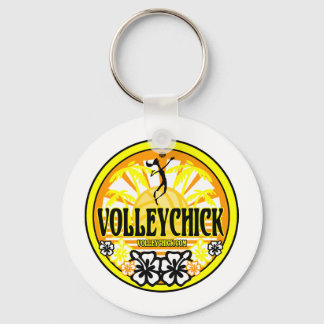 VolleyChickSunshine Keychain