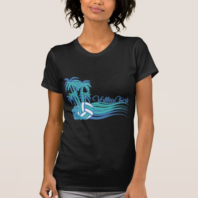 VolleyChickWaver T-Shirt (Front)