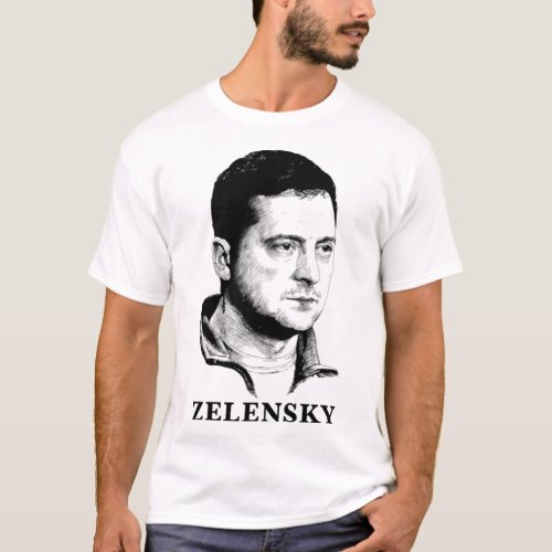 Volodymyr Zelensky Art Ukraina   T_Shirt