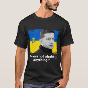 Volodymyr Zelensky I Stand With Ukraine Peace Love T-Shirt