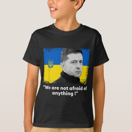 Volodymyr Zelensky I Stand With Ukraine Peace Love T_Shirt