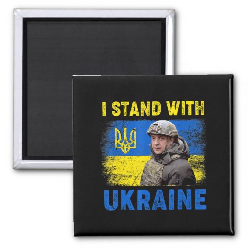 Volodymyr Zelensky I Stand With Ukraine Ukrainian  Magnet