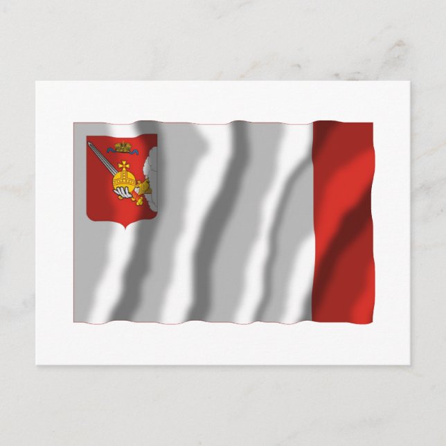 Vologda Oblast Flag Postcard (Front)