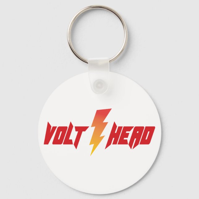 Volt Head - Lightening Bolt Keychain (Front)