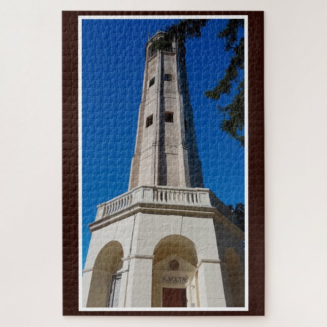 Volta Lighthouse Brunate Lake Como Italy Jigsaw Puzzle (Vertical)