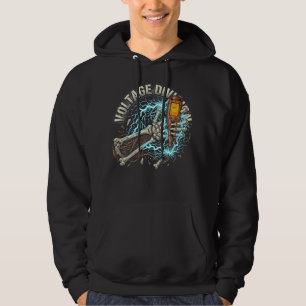 Voltage Division Electrician Gift Hot Wire Hoodie