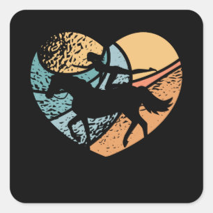 Voltage Heart Square Sticker