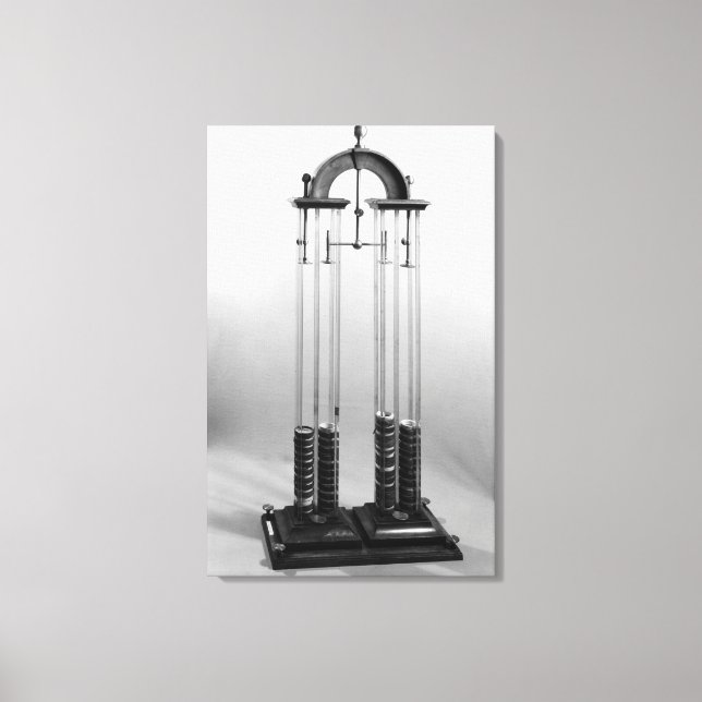 Voltaic pile  made for Jacques Alexandre Charles Canvas Print (Front)