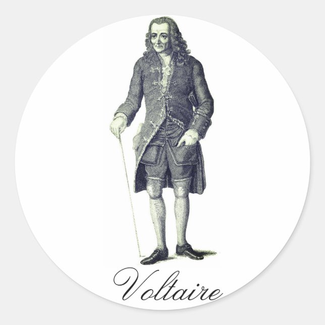 Voltaire Classic Round Sticker (Front)